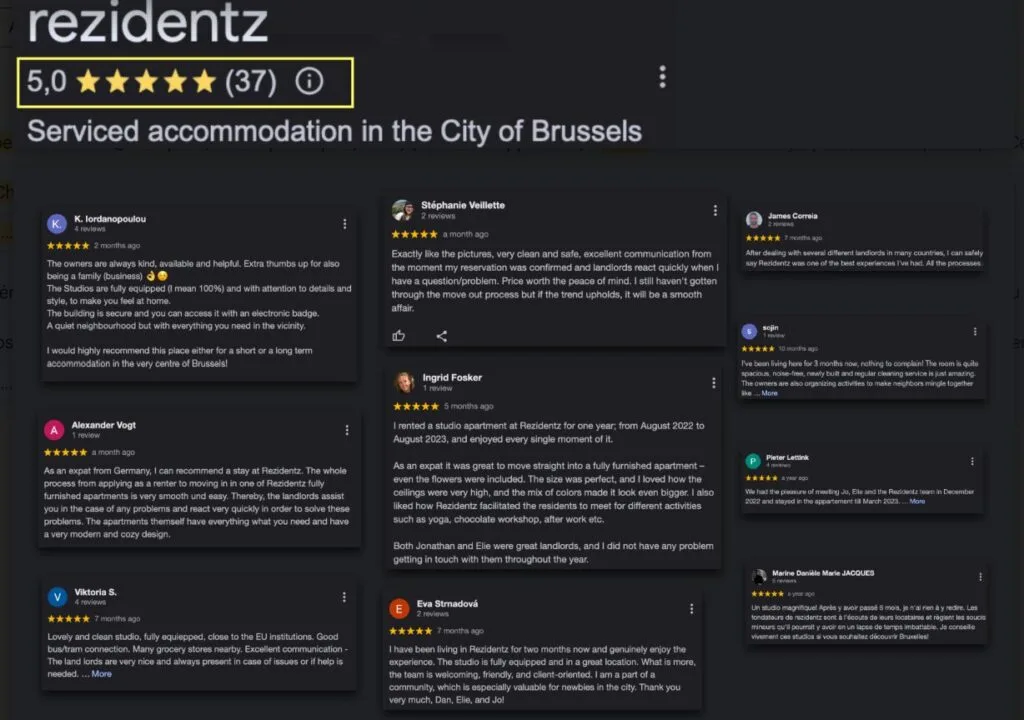 5-star short-term rentals: our tenants' verdict in Brussels
