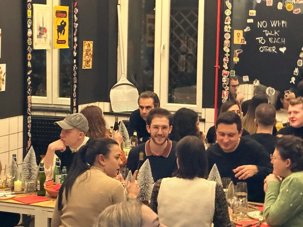 Good times at our La Bottega de la pizza party!